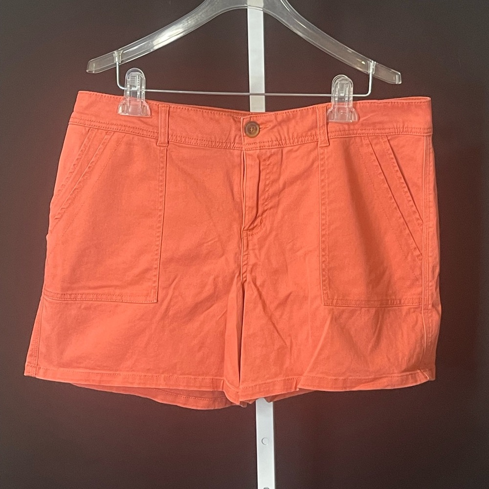Maurices Size 14 orange 5” length shorts